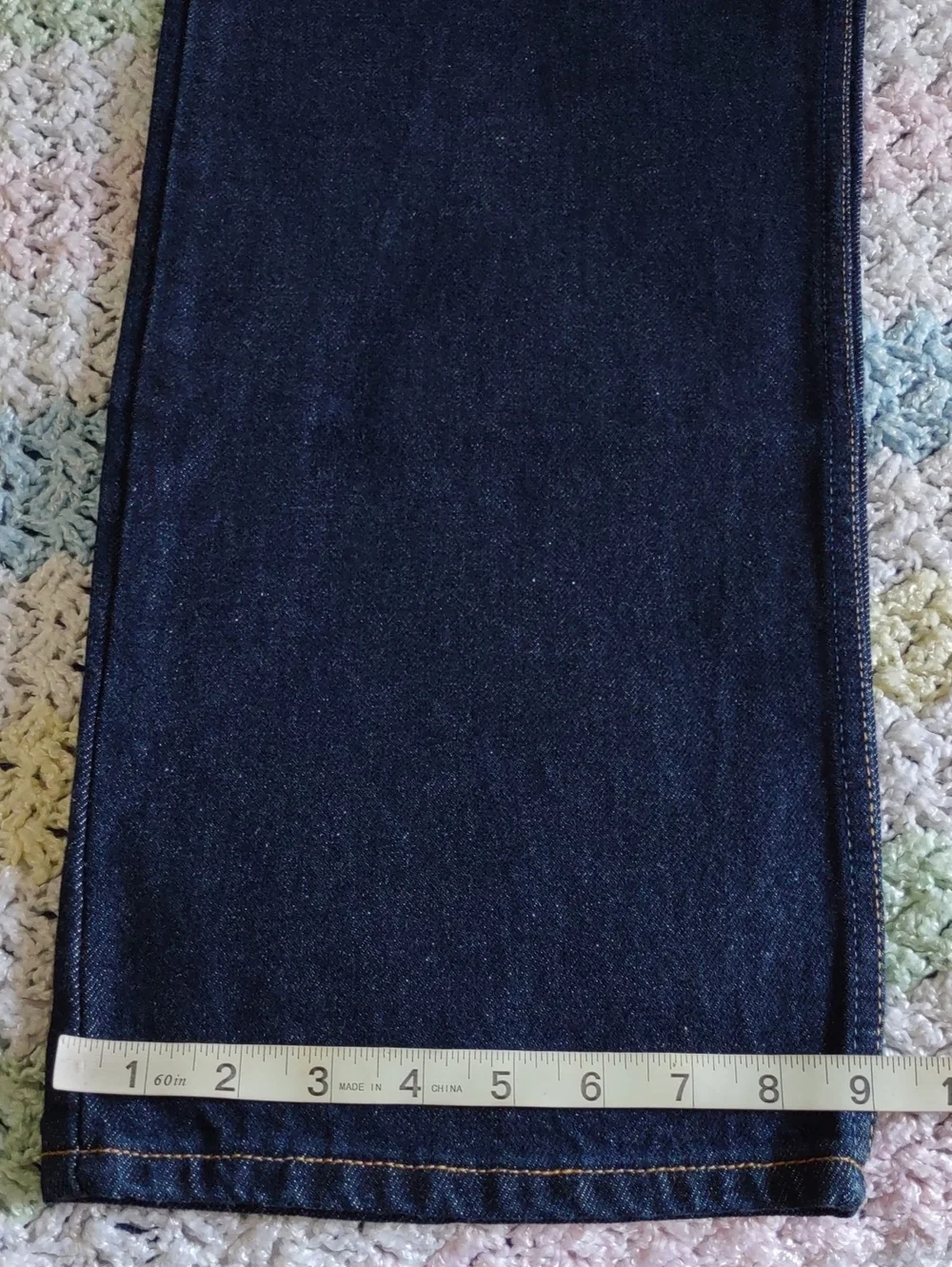 Levi's 38x32 505 Regular Fit Blue Jeans